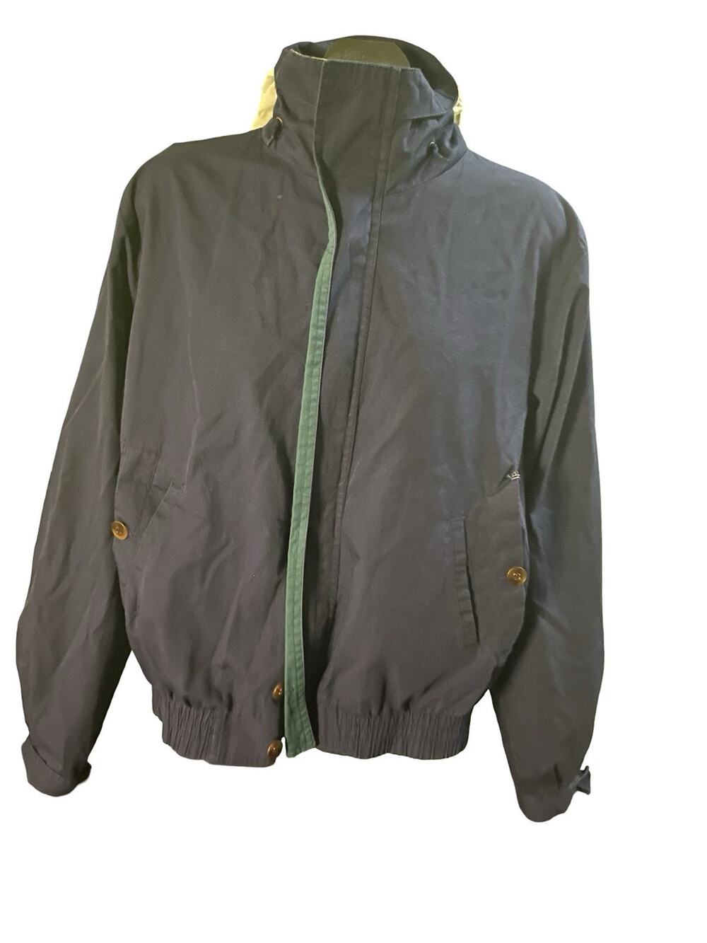 Vintage Eagles Ridge Jacket Men’s M Navy Blue Windbreaker Hooded